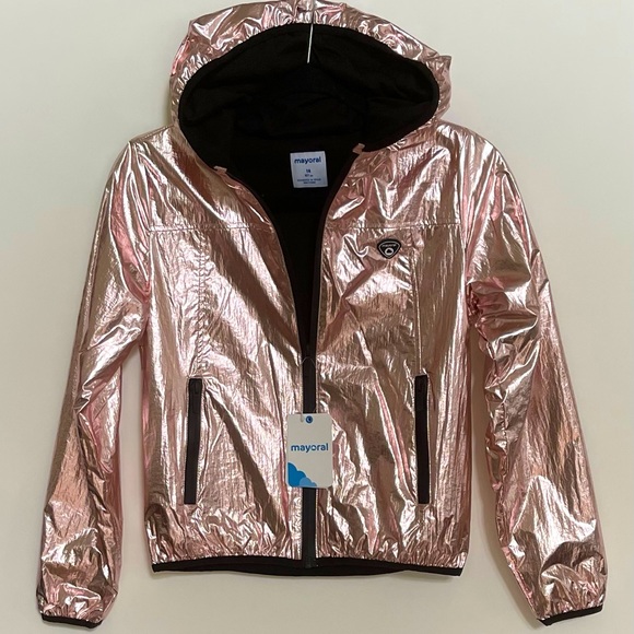 Mayoral Other - MWT Mayoral Girls Hooded Foil Jacket